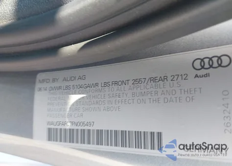 2015 Audi A6 2.0T Premium из США, поврежденный, VIN WAUGFAFC7FN005497